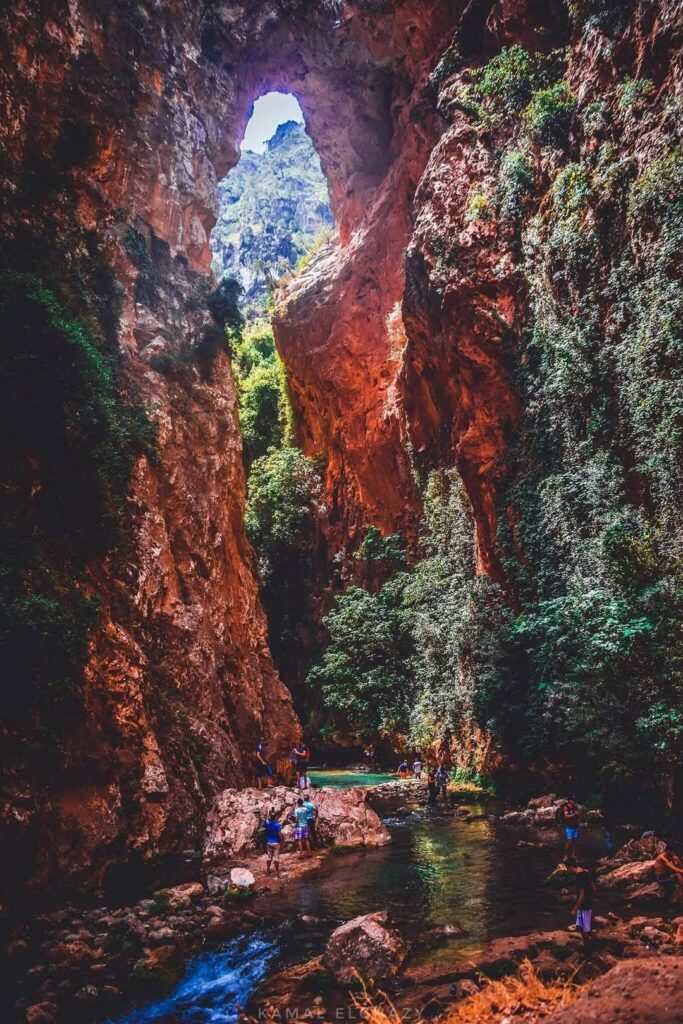 A breathtaking view of Akchour, one of Morocco's hidden gems